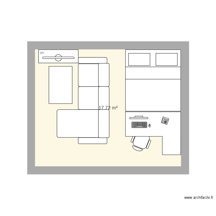 Studio Sully Issy les Moulineaux. Plan de 0 pièce et 0 m2