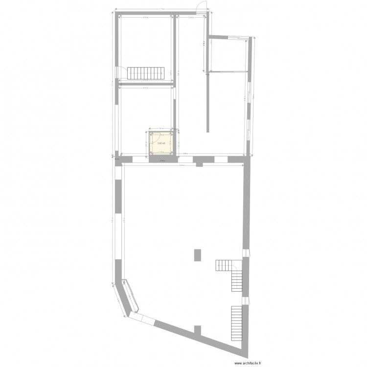 Projet 4 RDC. Plan de 0 pièce et 0 m2