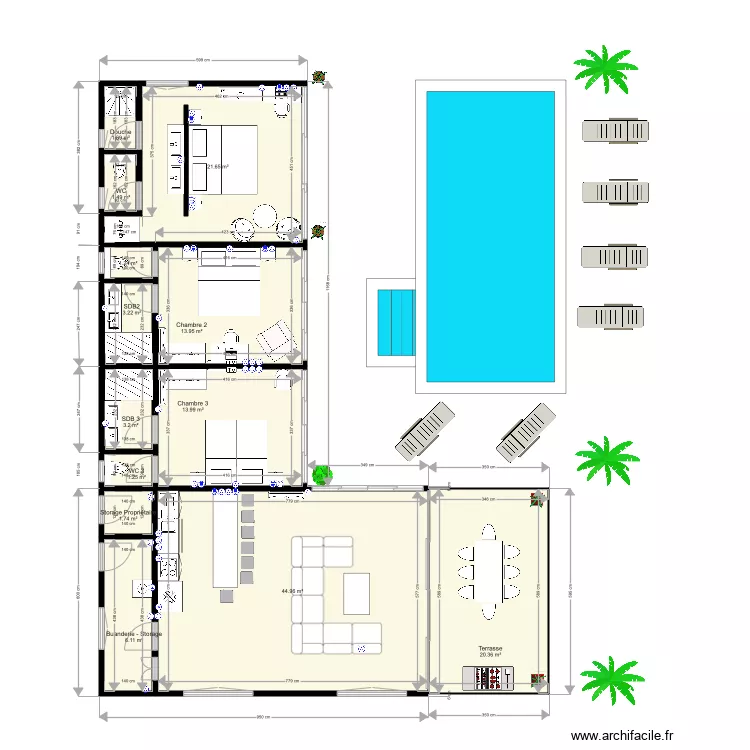 Ilha do Guajiru Maison 1 Niveaux. Plan de 