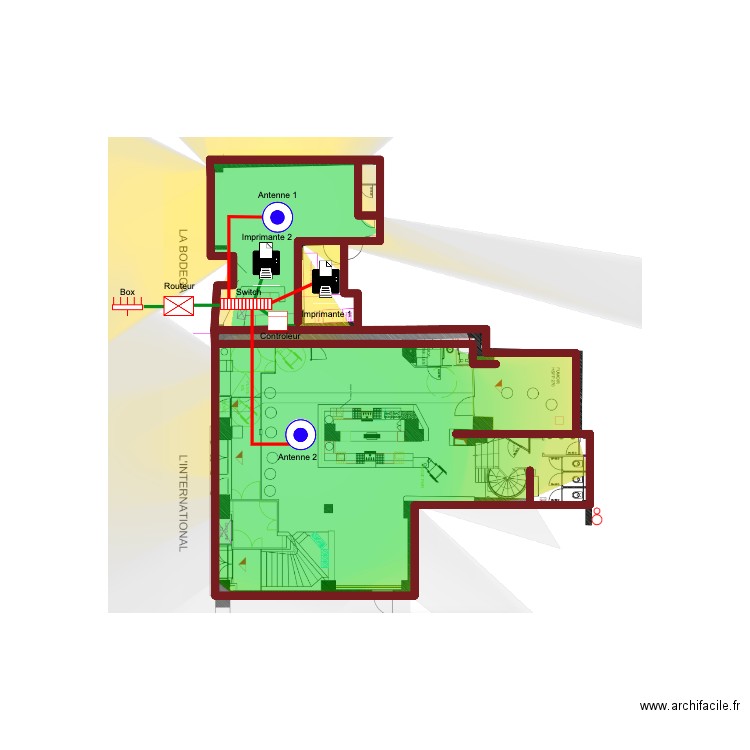 Plan omada Bodega. Plan de 0 pièce et 0 m2