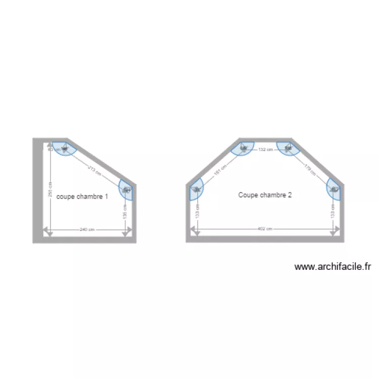 Coupe Magnant Enfer. Plan de 