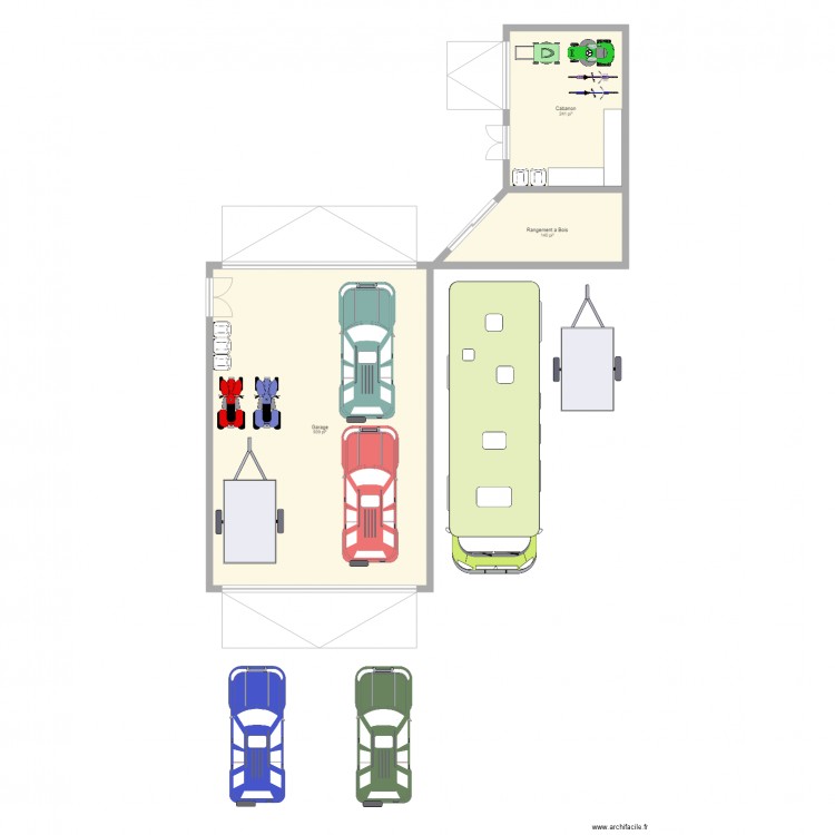 DreamHouse. Plan de 3 pièces et 123 m2