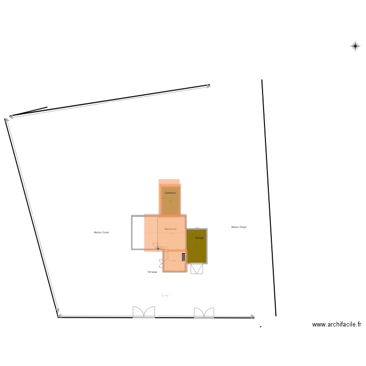 PLAN DE MASSE. Plan de 0 pièce et 0 m2