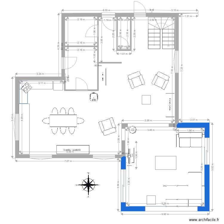 Extension Dardilly. Plan de 0 pièce et 0 m2