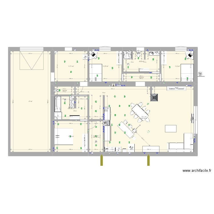 101 revisité. Plan de 0 pièce et 0 m2