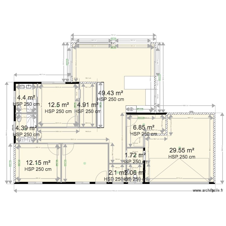 plant maison tôt. Plan de 0 pièce et 0 m2