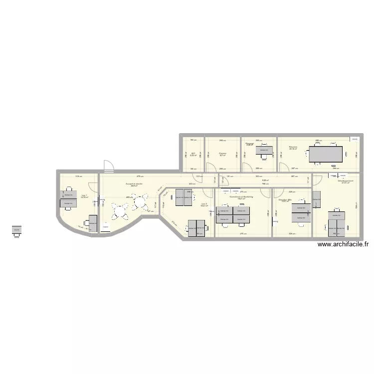 Bureaux Tours. Plan de Bureaux Tours. Plan de