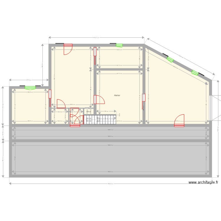 projet z. Plan de 0 pièce et 0 m2