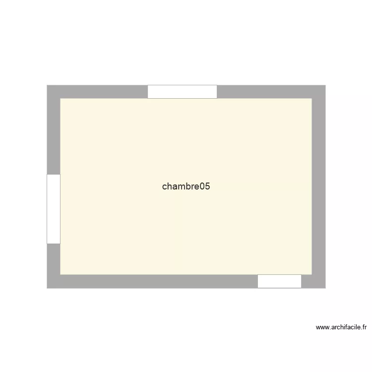 chambre05. Plan de 
