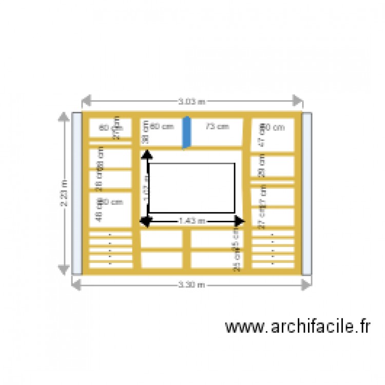 Bibliothèque. Plan de 0 pièce et 0 m2