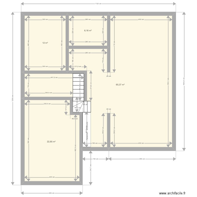 Plan_KS_v1. Plan de 4 pièces et 106 m2