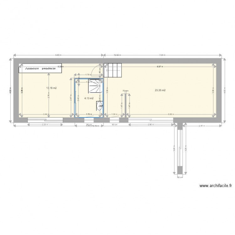 BACHER. Plan de 0 pièce et 0 m2