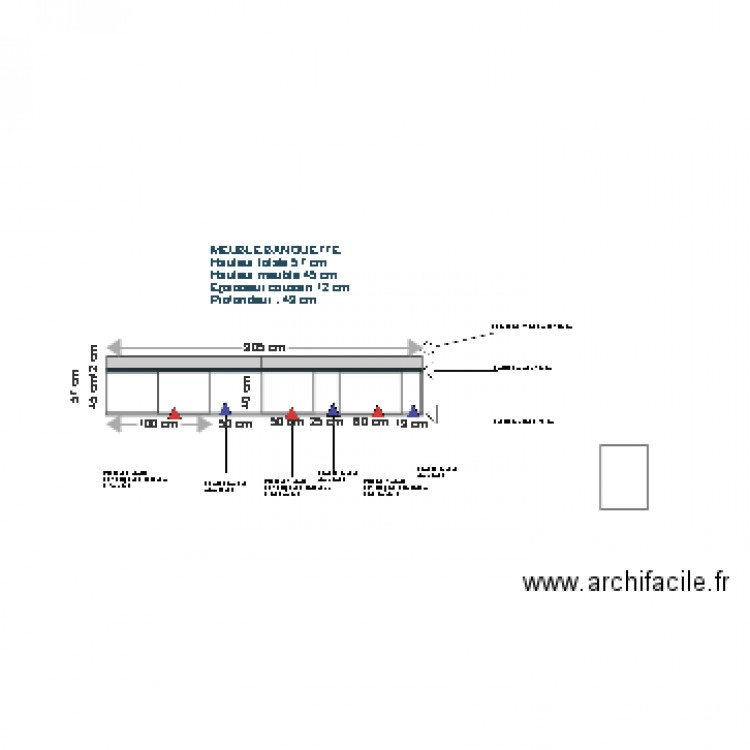 Meuble banquette salon. Plan de 0 pièce et 0 m2