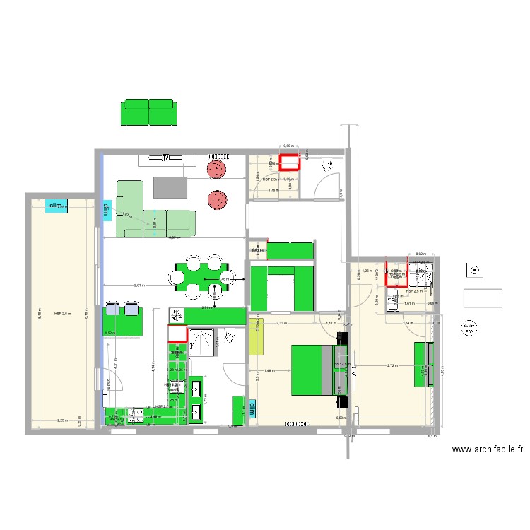 beb1 clim. Plan de 0 pièce et 0 m2