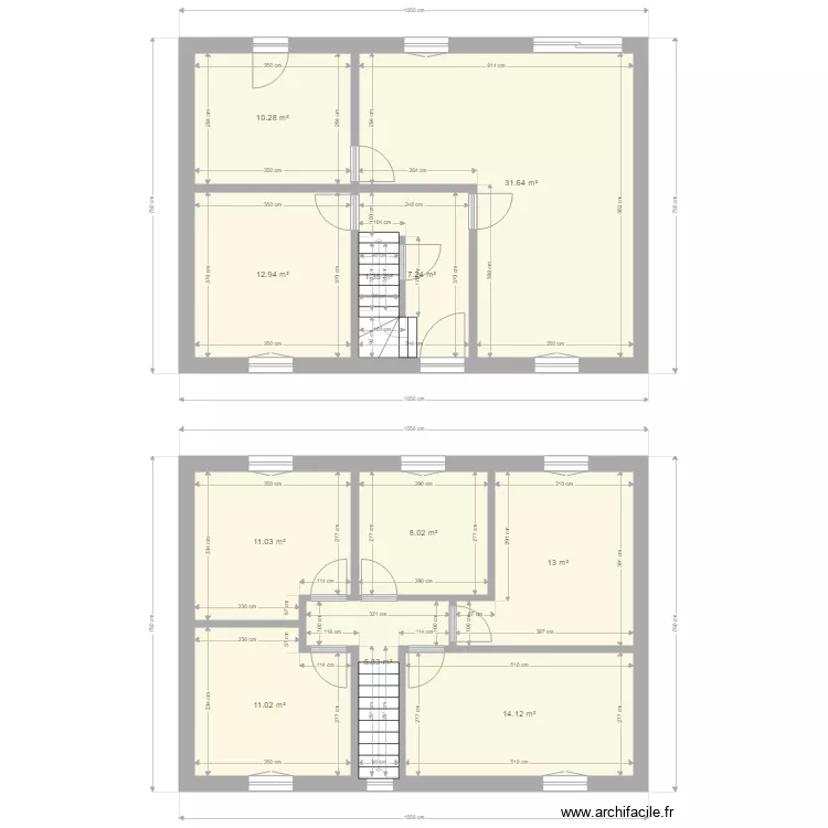 maison compere. Plan de 