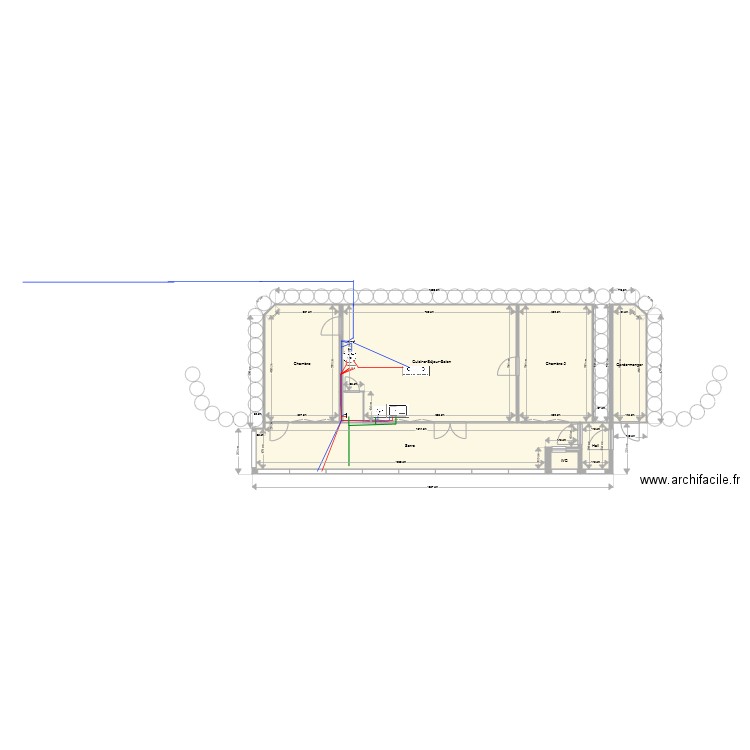 Earthship 6 plomberie. Plan de 0 pièce et 0 m2