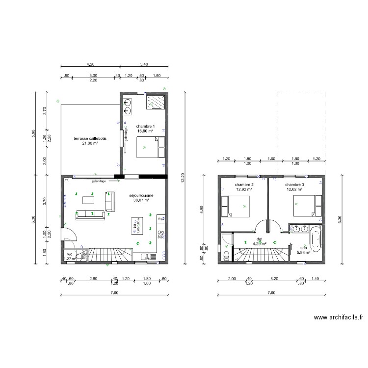 derni folio plan niveau v1. Plan de 0 pièce et 0 m2