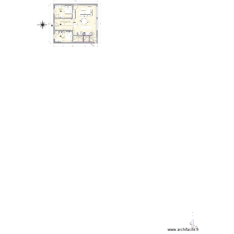Porch MAZ Chambre Ouest simpl. Plan de 0 pièce et 0 m2