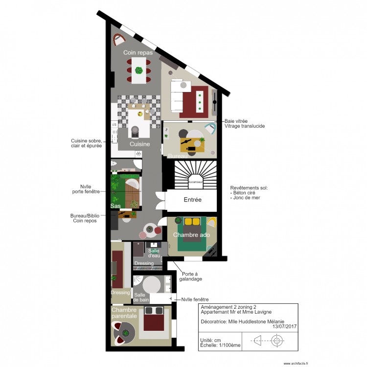 projet lavigne implantation2. Plan de 0 pièce et 0 m2