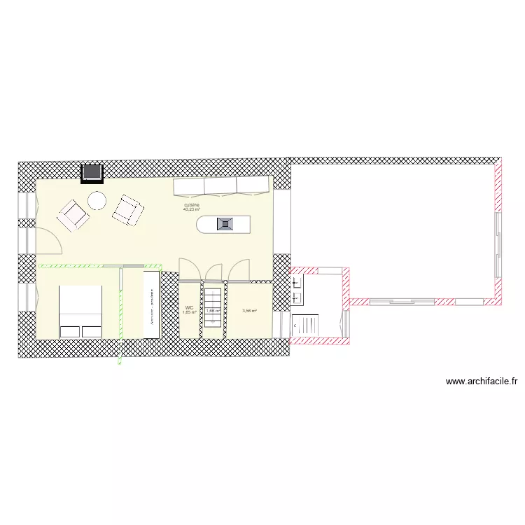 Maison Marie1. Plan de 