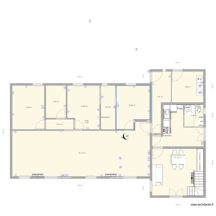 Electricit&eacute; MAISON. Plan de 