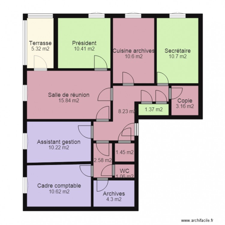 Locaux siège actuel. Plan de 0 pièce et 0 m2