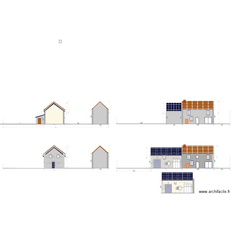 plan Façade ouest MAJ. Plan de 12 pièces et 343 m2