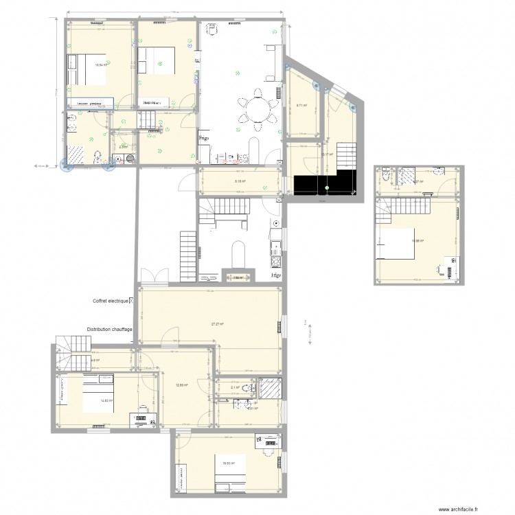 Benney 1er étage. Plan de 0 pièce et 0 m2