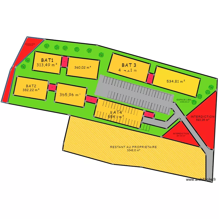 RAVINE SCHEUNON 2 . Plan de 