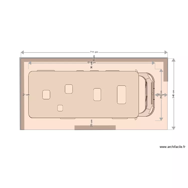 garage caravane. Plan de 