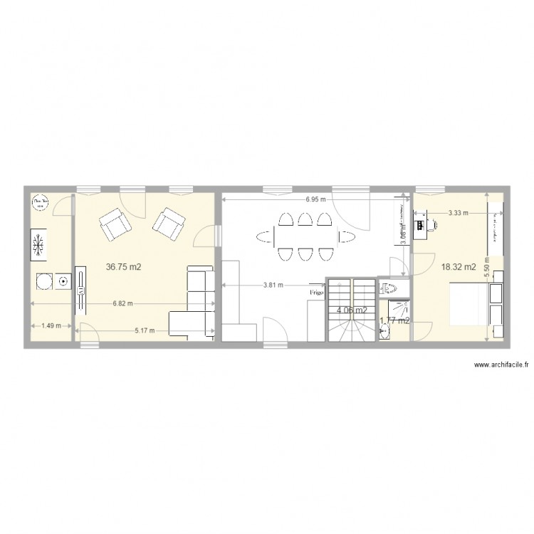 fye rdc modif. Plan de 0 pièce et 0 m2