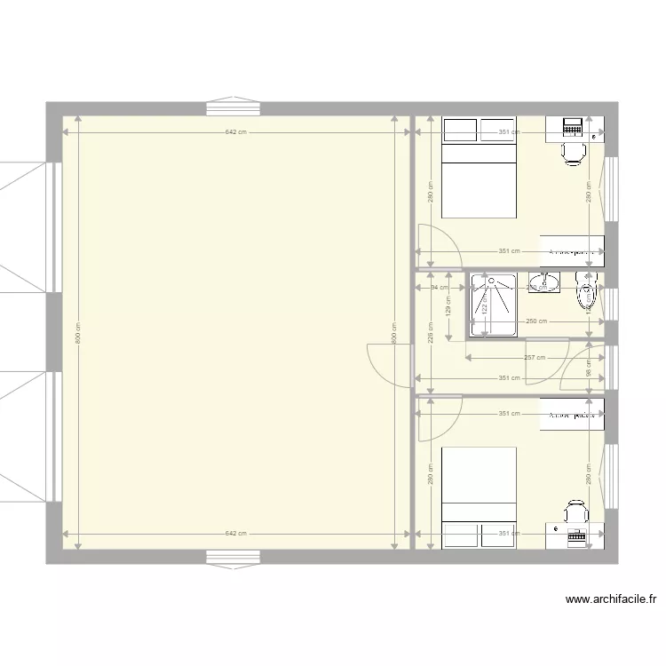 garage. Plan de 