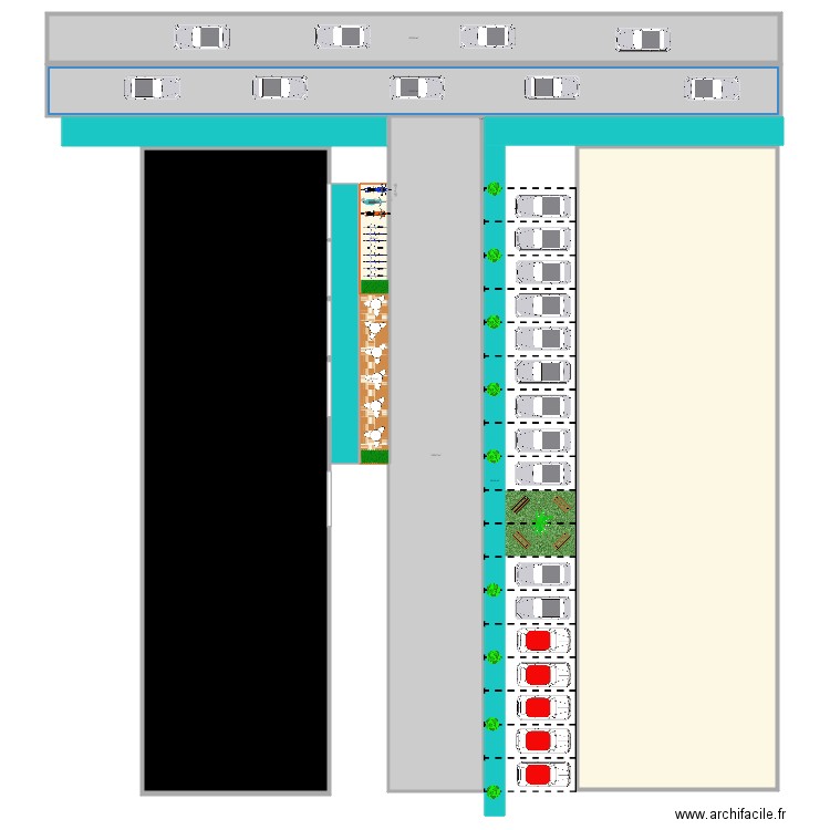 parking projet 1. Plan de 0 pièce et 0 m2