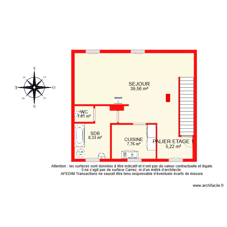 BI 8886 ETAGE 1. Plan de 