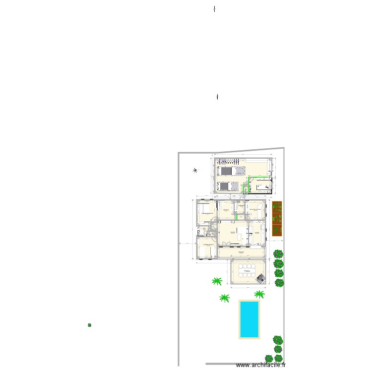 Projet aménagement extension préfa 3. Plan de 0 pièce et 0 m2