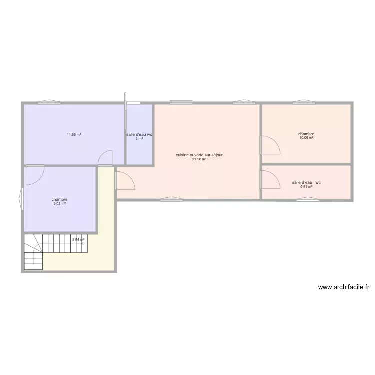 marin 2eme etage . Plan de 