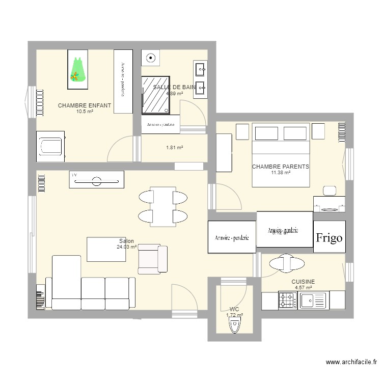 Appartement Vila Costa 2. Plan de 0 pièce et 0 m2