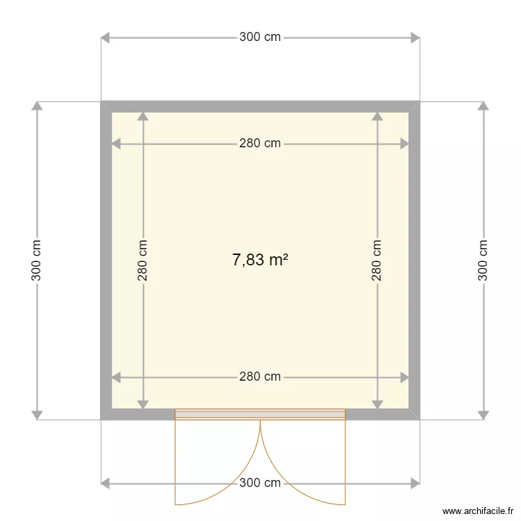 cabane jadin. Plan de 