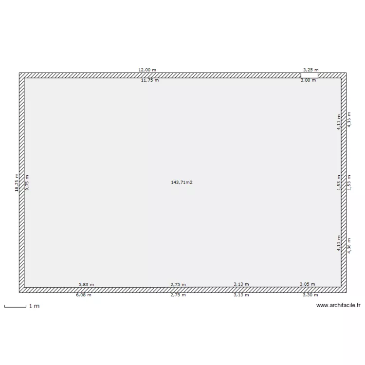 &eacute;tage. Plan de 