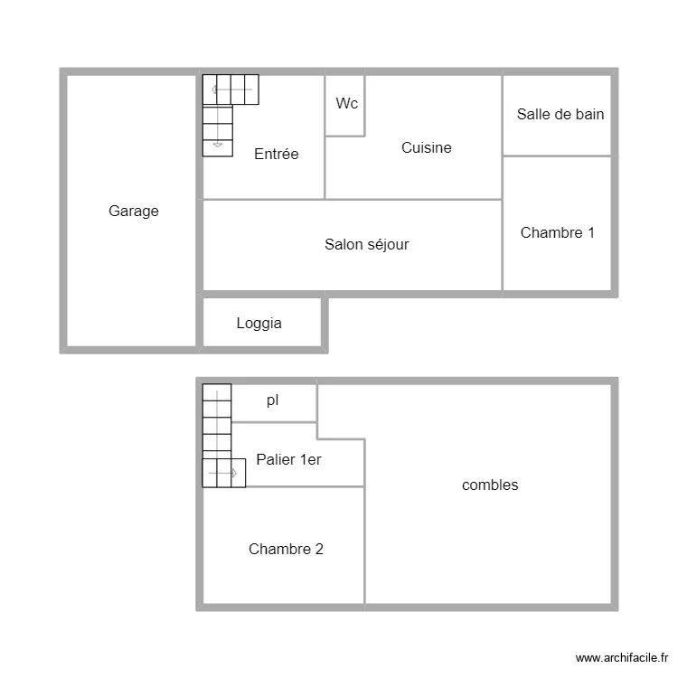 QUIMPER GUEZENNEC. Plan de 