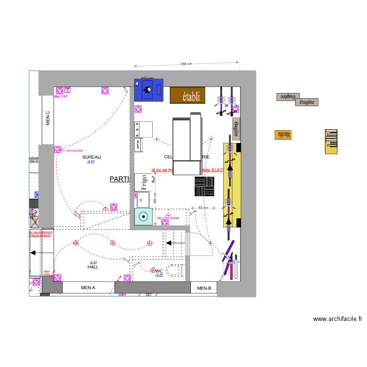 cellier v3. Plan de 0 pièce et 0 m2