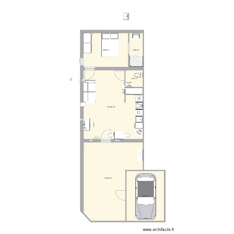 estudio plus box. Plan de 0 pièce et 0 m2