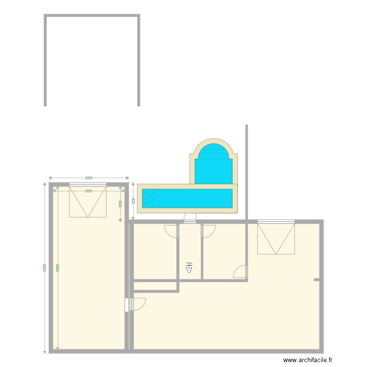 Maison Neyron RDC. Plan de 0 pièce et 0 m2
