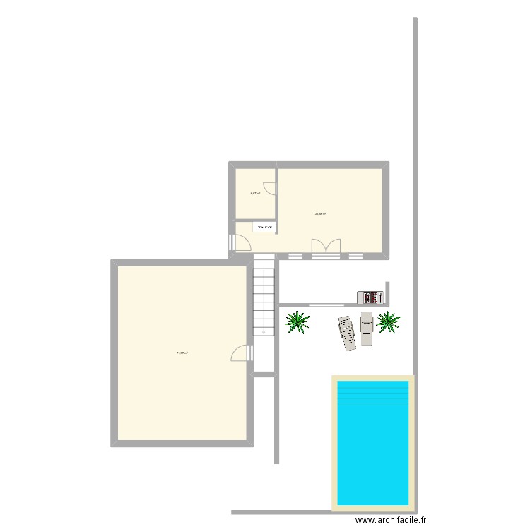 Essais. Plan de 3 pièces et 111 m2