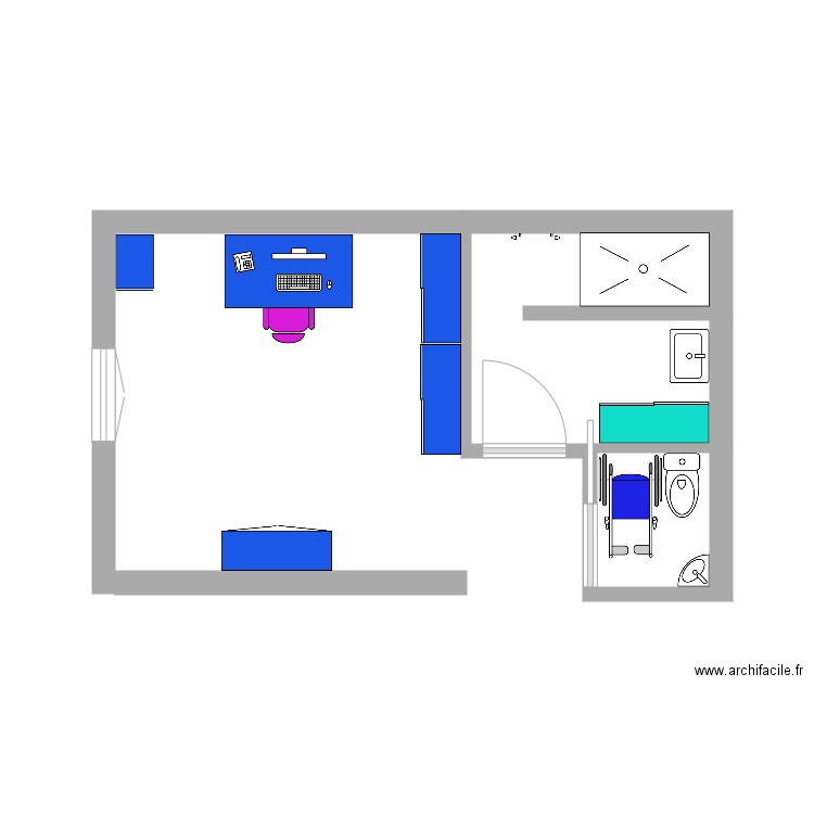 Salle de bain rdc ter. Plan de 0 pièce et 0 m2
