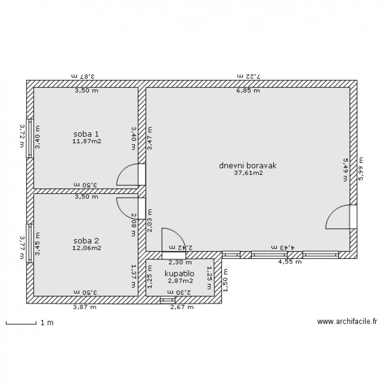 maison 02 .1. Plan de 0 pièce et 0 m2