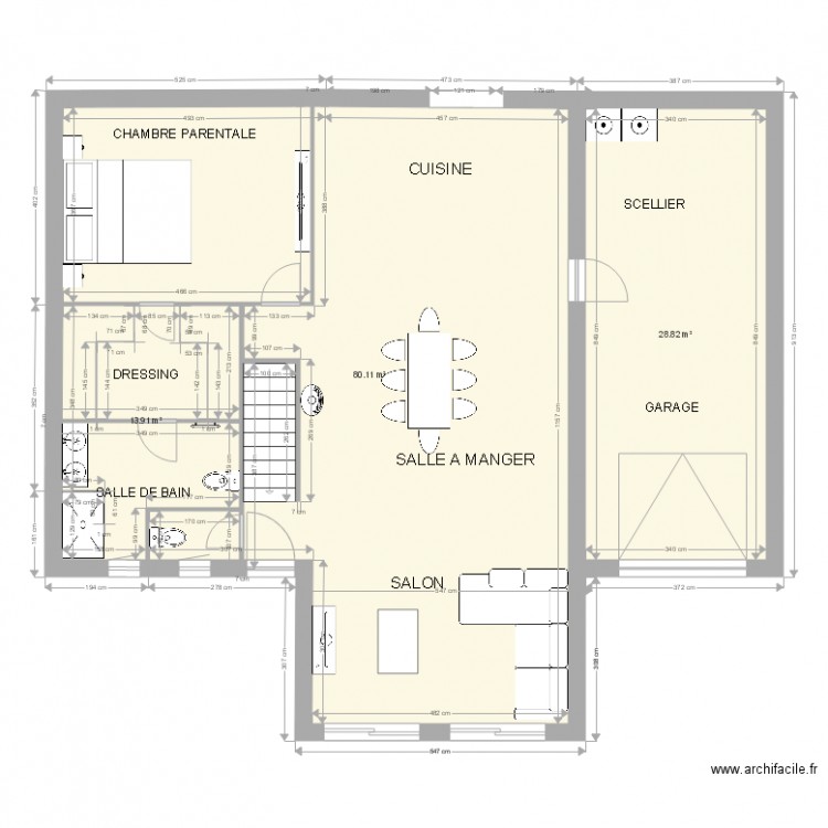 bruno plein pied 2. Plan de 0 pièce et 0 m2