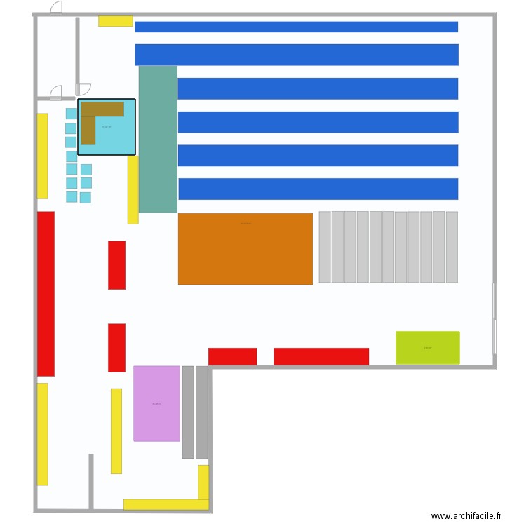 Nawak Gosselies. Plan de 0 pièce et 0 m2