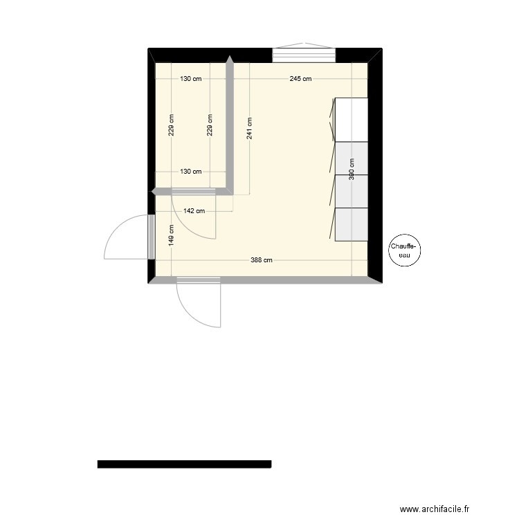 CABINET sté 2. Plan de 2 pièces et 15 m2