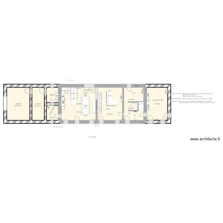 LA VUEDANDIERE. Plan de 68 pièces et 1618 m2